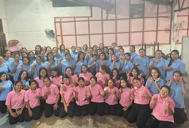 A group of Morningstar domestic helpers